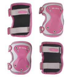 Micro Elbow & Knee Pads M size Reflective Pink