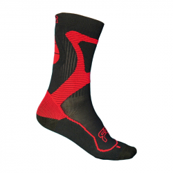 FR - NANO SPORT SOCKS Melns/RED 36-38