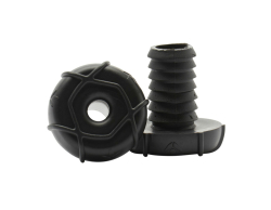 Bar Ends 2pcs Black Blunt