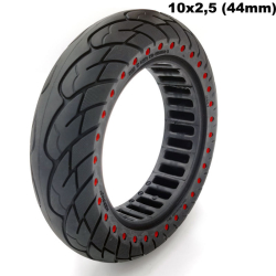 Max G30 10X2.50 perforated tyre WITH RED DOTS