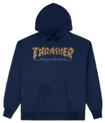 Thrasher Hoodie Smile by Spanky Navy M size