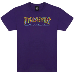 Thrasher T-shirt Smile by Spanky Purple S size