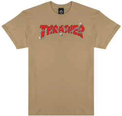 Thrasher T-shirt Chains by Daniel Shepard Tan L size