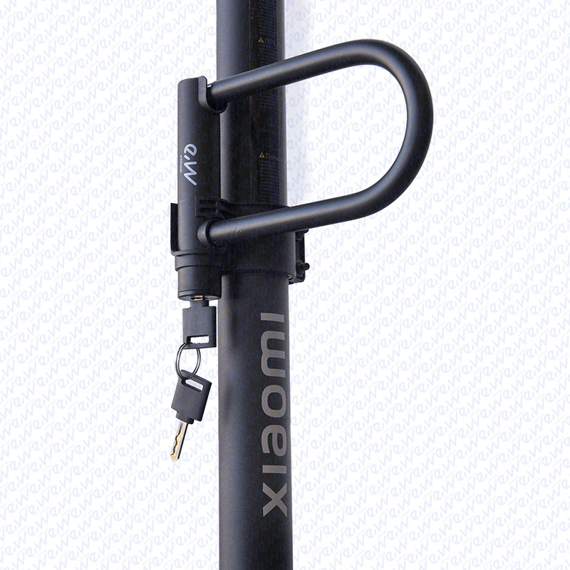 U veida slēdzene priekš elektriskajiem skrejriteņiem un velosipēdiem