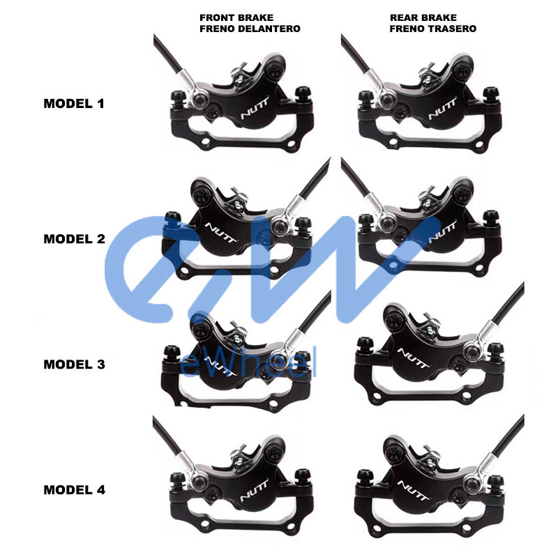Elektriskā skrejriteņa hidraulisko bremžu komplekts Nutt A5-D (modelis 1)